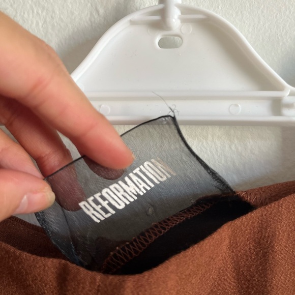 🤎Reformation Two Piece Skirt Set in Brown🤎 - Picture 4 of 5